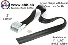 Nylon Straps with heavy duty metal cam lock buckles for general use