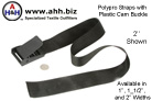 Straps with Plastic cam lock buckles