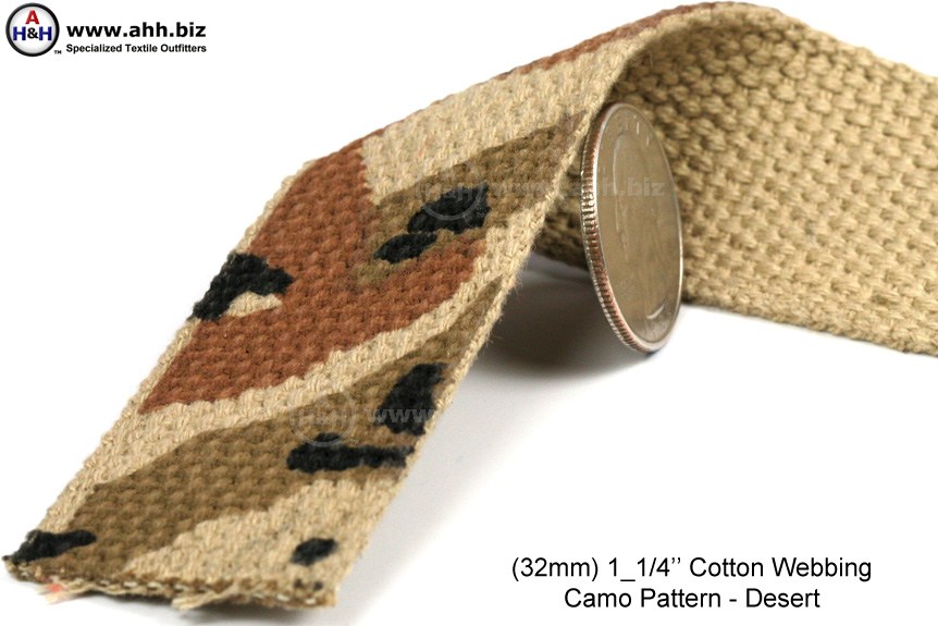 1 1/4 inch Cotton Webbing