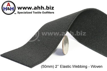 Colorful 1 Inch Double Side Plain Woven Elastic Webbing Band Heavy