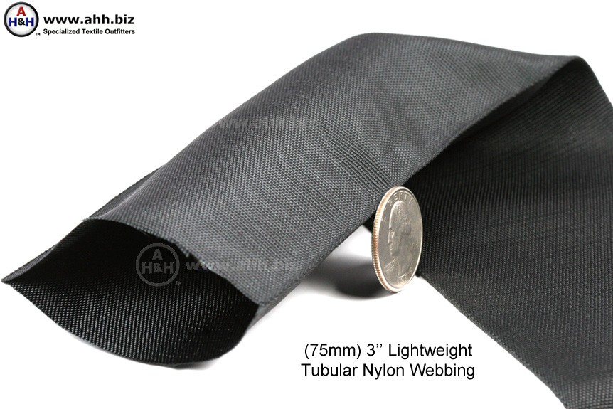 3 inch Lightweight Tubular Nylon Webbing