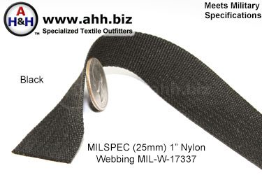 1 inch Nylon Webbing Mil-Spec MIL-W-17337