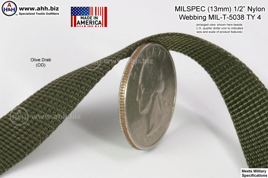 MIL-SPEC Nylon Webbing - Ripstop by the Roll