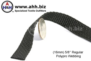 5/8 inch Lightweight Polypropylene Webbing