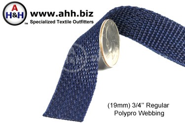 3/4 inch Lightweight Polypropylene Webbing